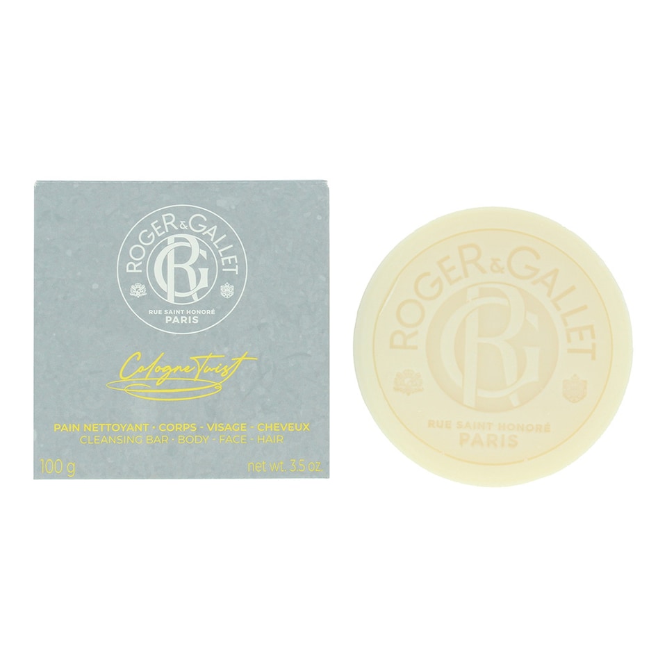 Roger & Gallet Cologne Twist Cleansing Bar 100g Body Face Hair