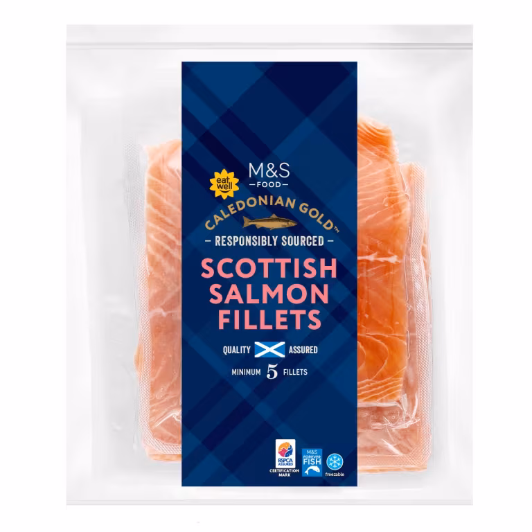 M&S Caledonian Gold Scottish Salmon Fillets