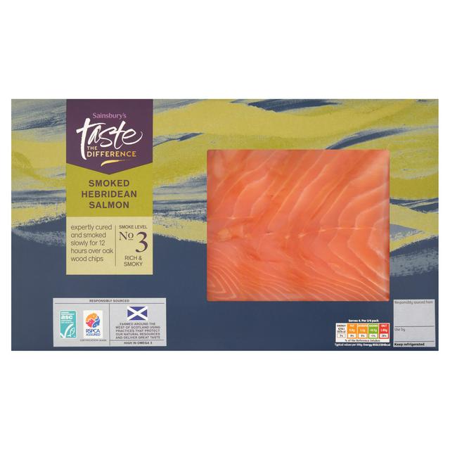 Sainsbury's Smoked Hebridean Salmon, Taste the Difference 200g