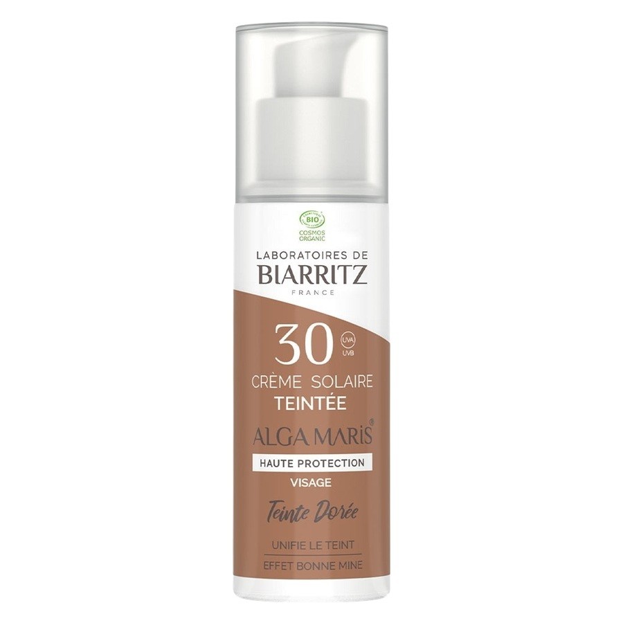 Laboratoires De Biarritz Suncare Tinted Face Sunscreen SPF30 Golden 50ml
