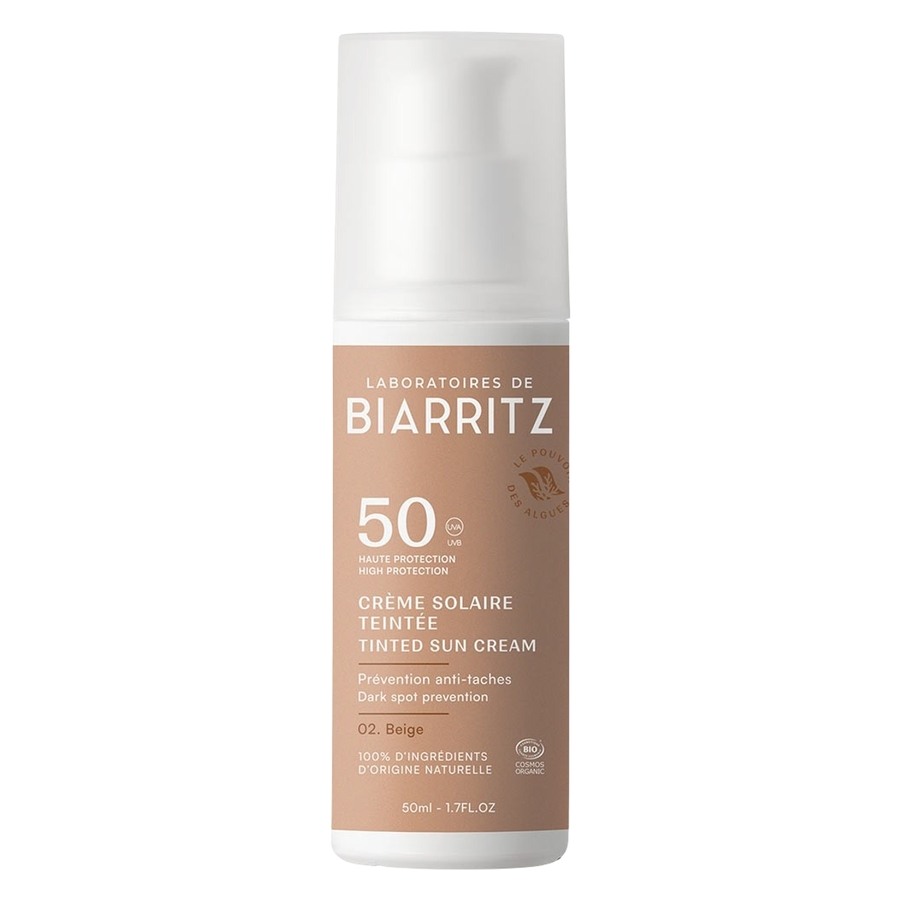 Laboratoires De Biarritz Suncare Tinted Face Sunscreen SPF50 Beige 50ml