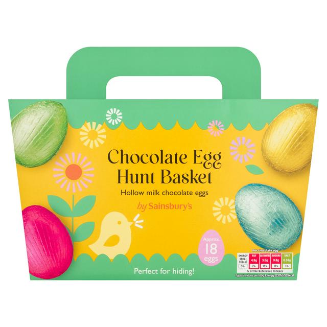 Sainsbury's 306g Chocolate Egg Hunt Basket