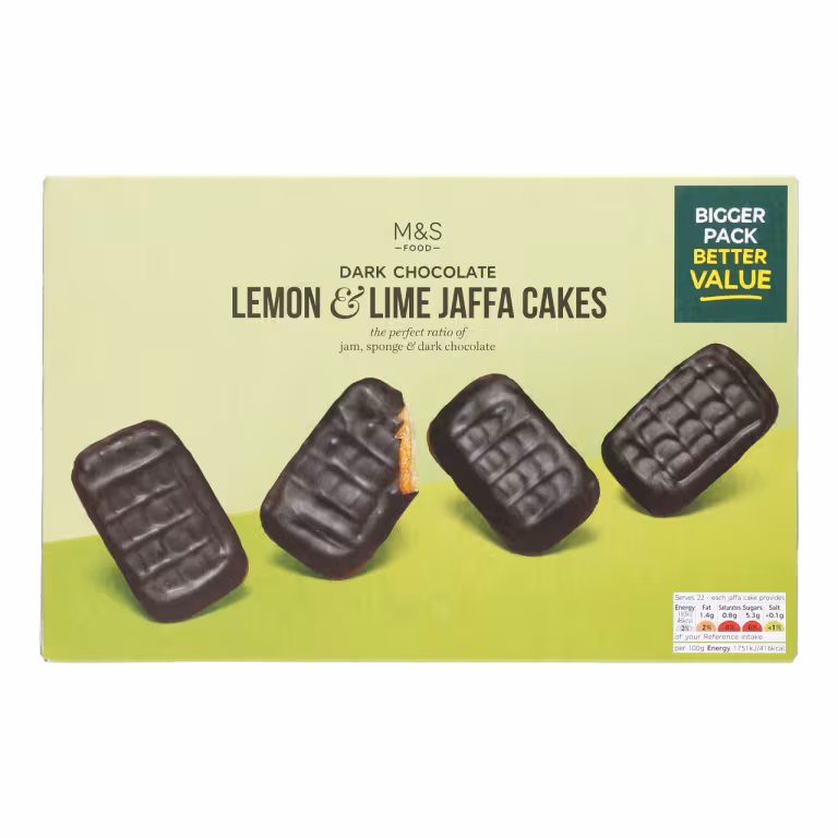 M&S Dark Chocolate Lemon and Lime Jaffa Cakes