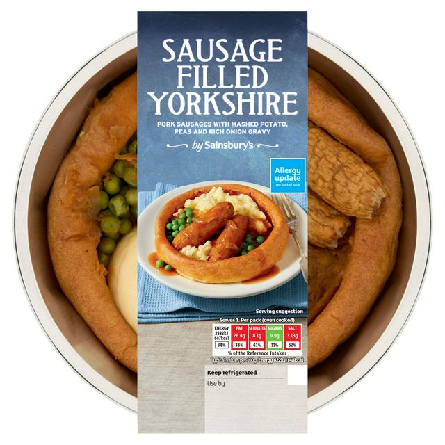 Sainsbury's Pub Classics Sausage Filled Yorkshire 500g (Serves 1)