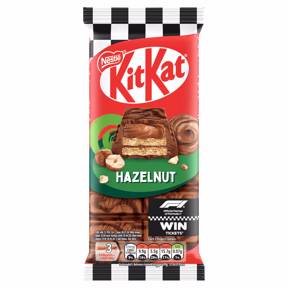 KitKat Hazelnut Chocolate Sharing Bar 99g