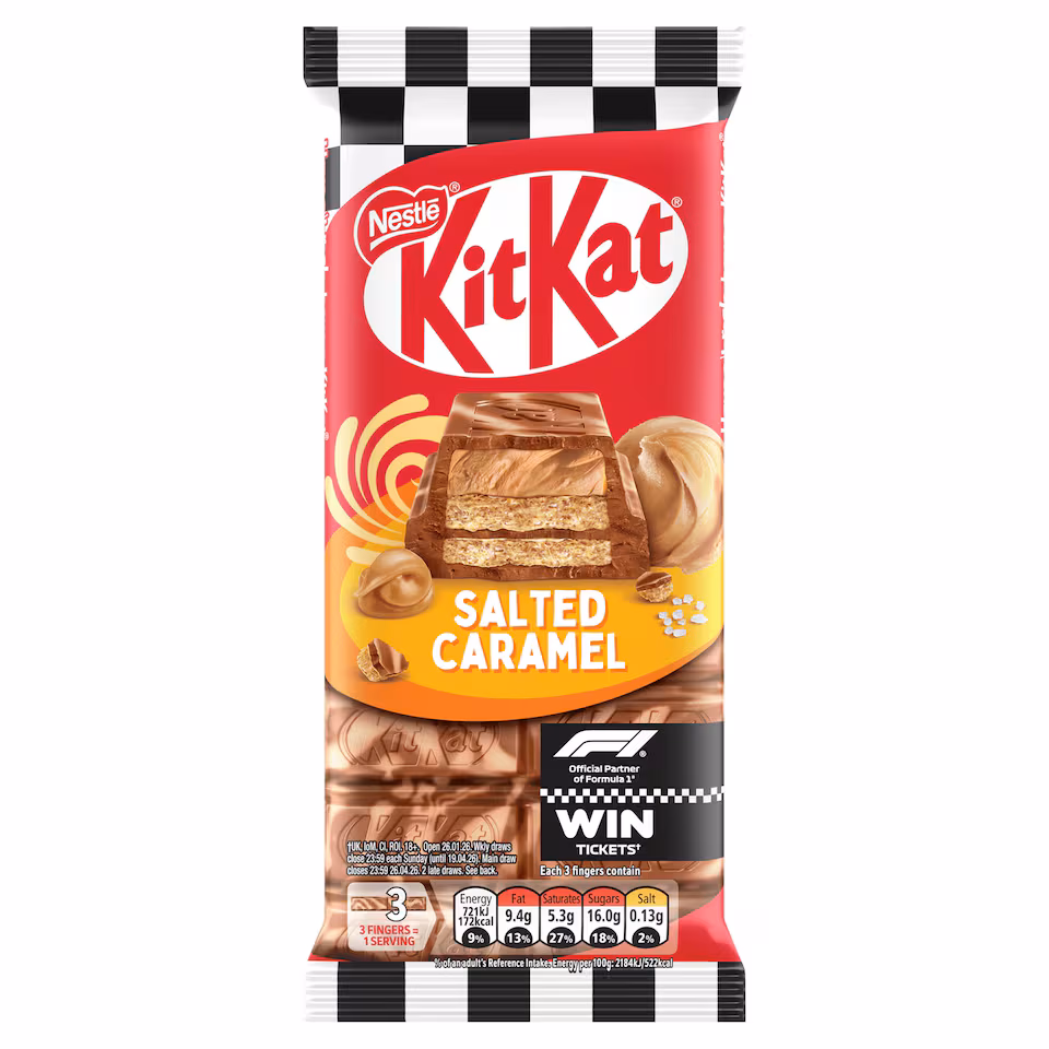 KitKat Salted Caramel Chocolate Sharing Bar 99g