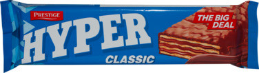 Vaffel Hyper Klassisk Overtrukket med Kakaoglasur og Kakaokrem 50g Prestige Balkan Mat Norge