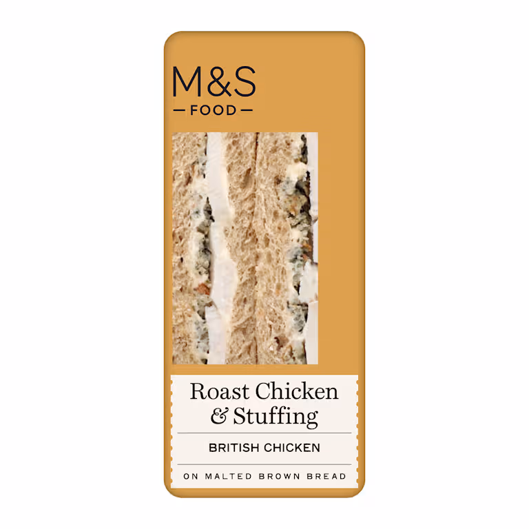 M&S Roast Chicken and Stuffing Sandwich