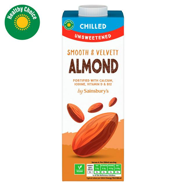 Sainsbury's Unsweetened Almond Drink 1L