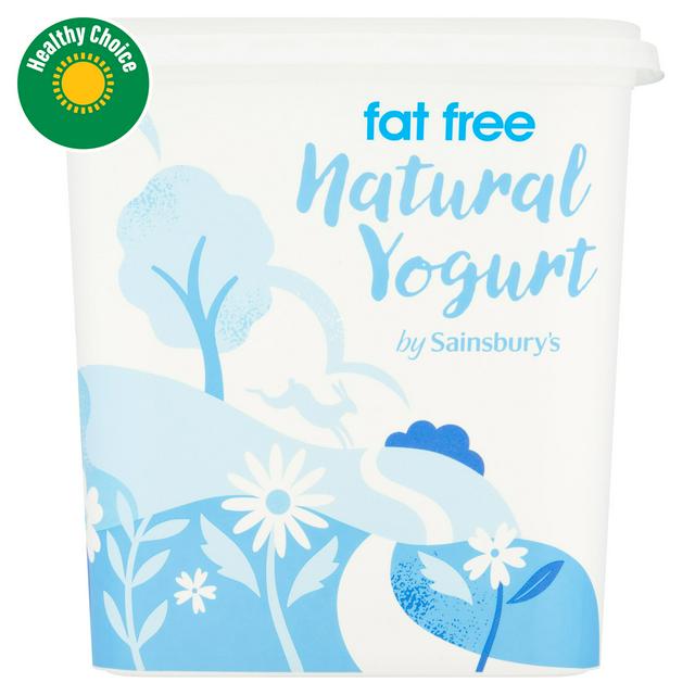 Sainsbury's Fat Free Natural Yoghurt 1kg