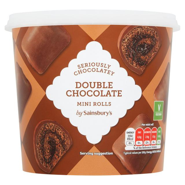 Sainsbury's 295g Double Chocolate Mini Rolls