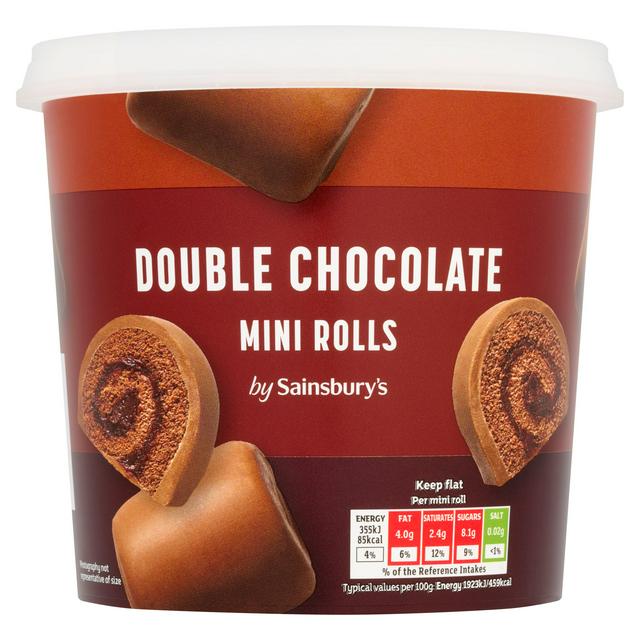 Sainsbury's 295g Double Chocolate Mini Roll Bites