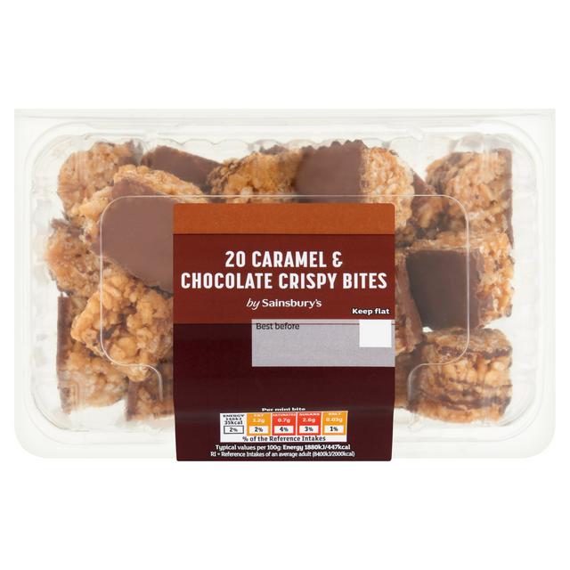 Sainsbury's 20 x Crispy Chocolate & Caramel Mini Bites