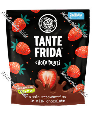Choco Fruits Strawberries Milk Chocolate 100g Tante Frida