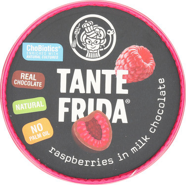 Tante Frida Frozen Raspberries Covered With Milk Chocolate 130g