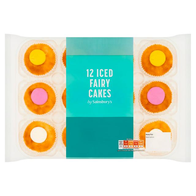 Sainsbury's Iced Fairy Cakes x12