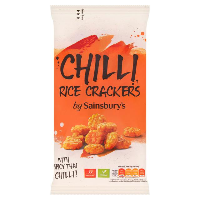 Sainsbury's Chilli Spicy Thai Rice Crackers 125g