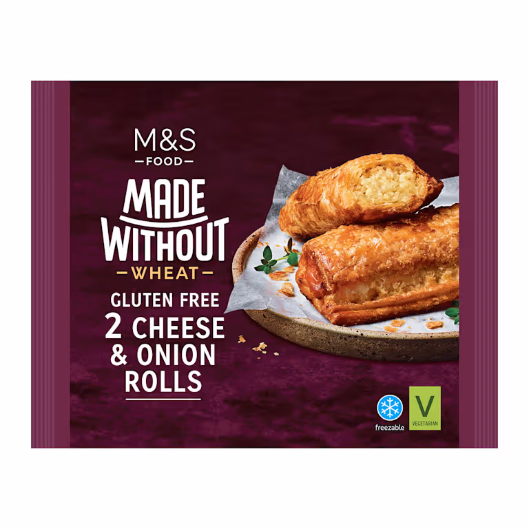 M&S Made Without Wheat Cheese & Onion Rolls