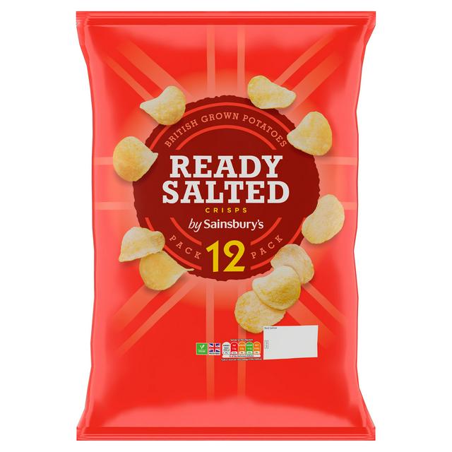 Sainsbury's Ready Salted Multipack Crisps 12x25g