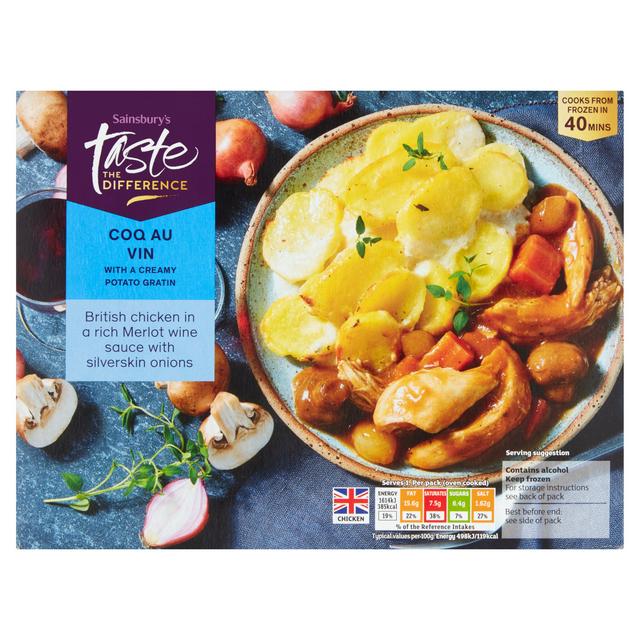 Sainsbury's Coq Au Vin, Taste the Difference Ready Meal For 1 400g