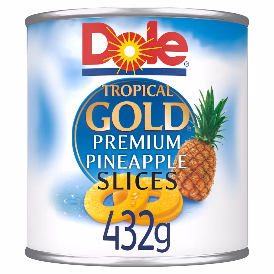 Dole Gold Pineapple Slices In Juice 432G