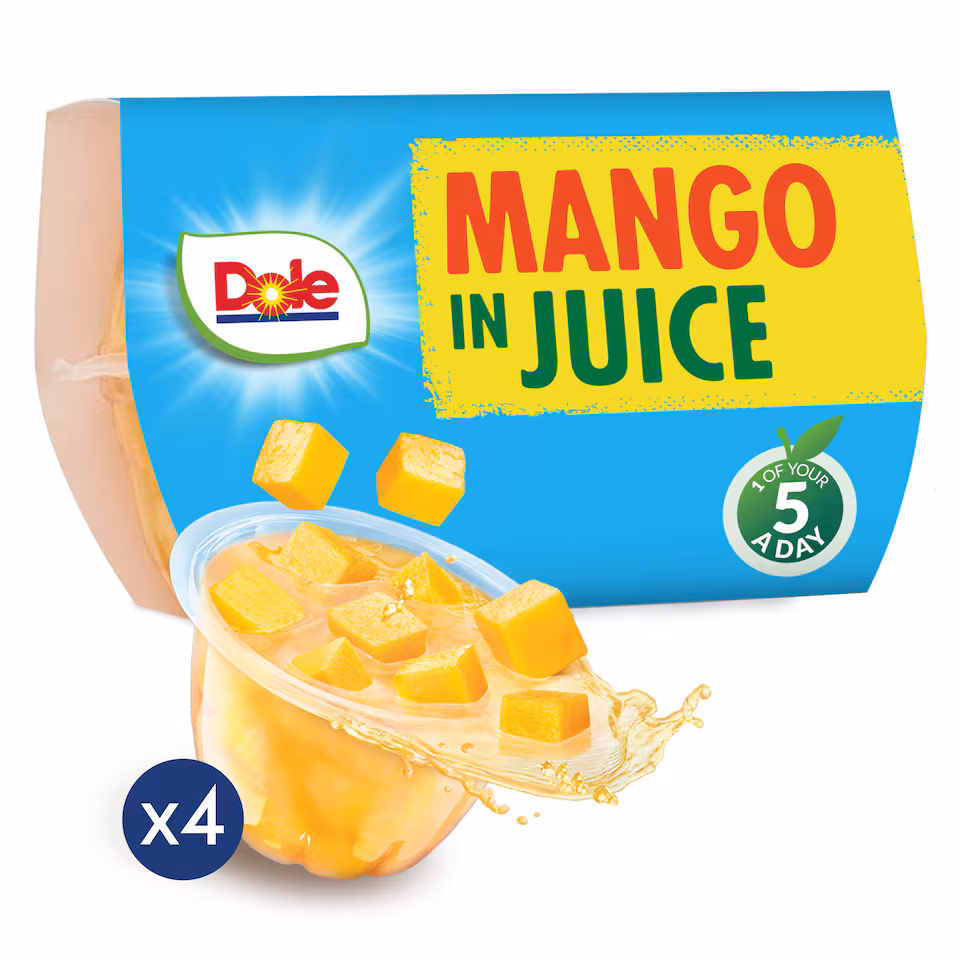 Dole Mango in Juice 4 x 113g