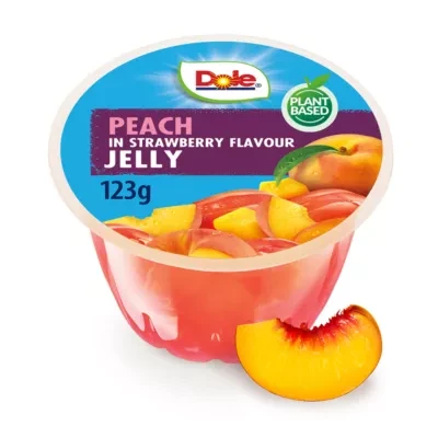 Dole Peach in Strawberry Flavour Jelly 123g