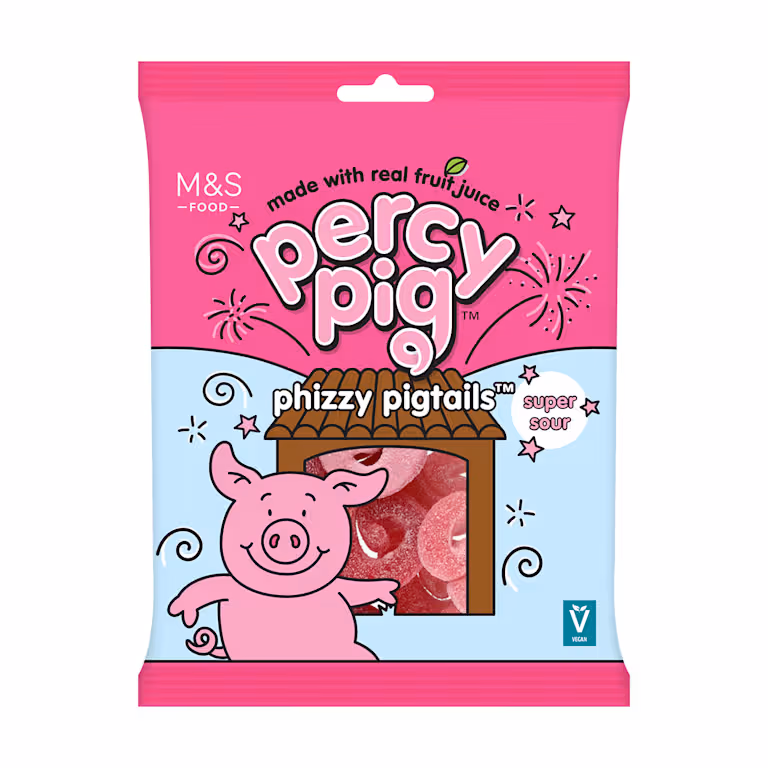 M&S Percy Pig Phizzy Pigtails