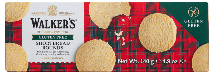 Shortbread Rounds Gl.Fri 140g Walkers