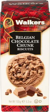 Sjokoladekjeks Belgisk 150g Walkers