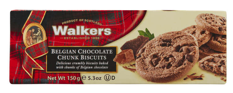Sjokoladekjeks Belgisk 150g Walkers
