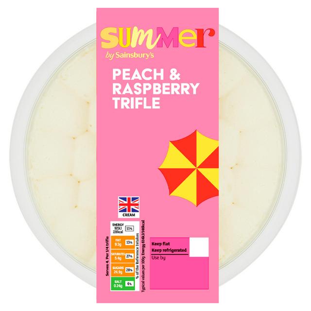 Sainsbury's 600g Peach & Raspberry Summer Trifle