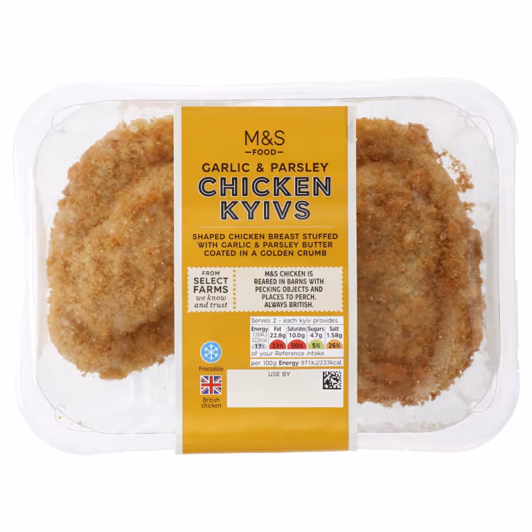 M&S Garlic & Parsley Chicken Kyivs