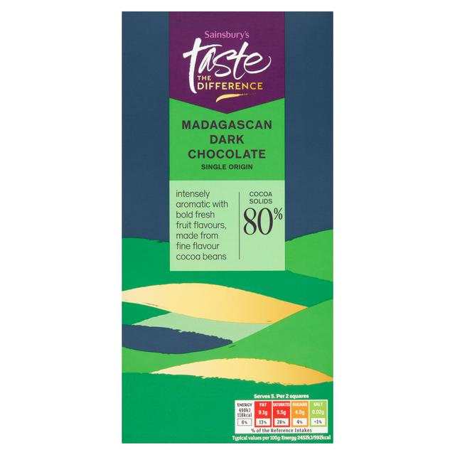 Sainsbury's Madagascan Dark Chocolate, Taste the Difference 100g