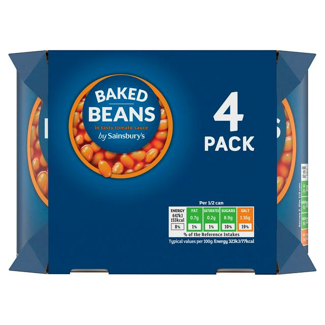 Sainsbury's Baked Beans 4x400g
