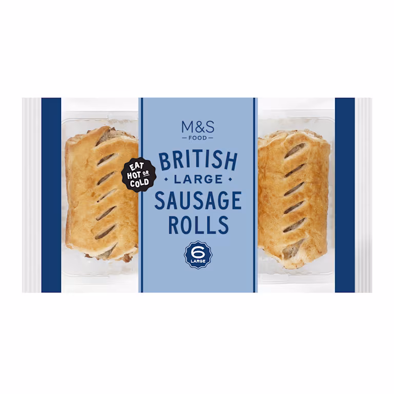 M&S 6 Large Sausage Rolls