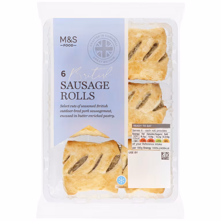 M&S 6 Sausage Rolls