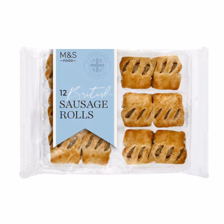 M&S 12 British Sausage Rolls