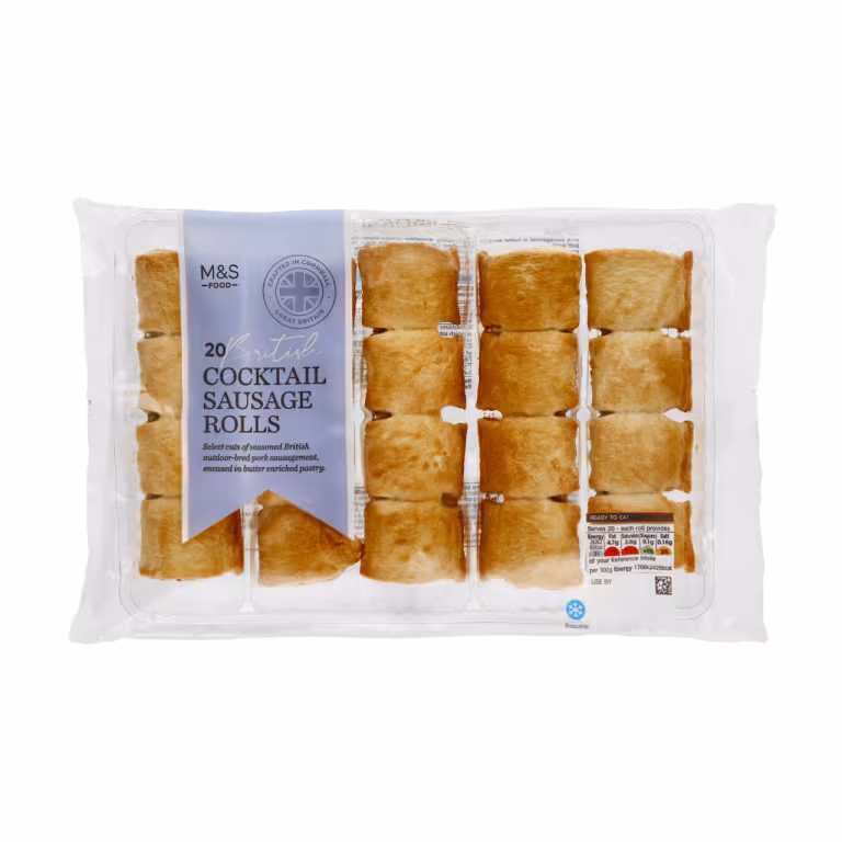 M&S 20 Cocktail Sausage Rolls