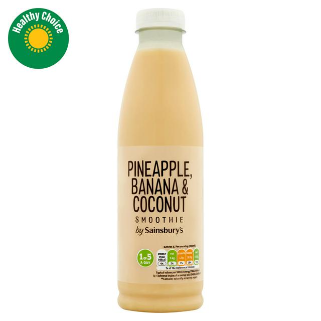 Sainsbury's Pineapple, Banana & Coconut Smoothie 750ml