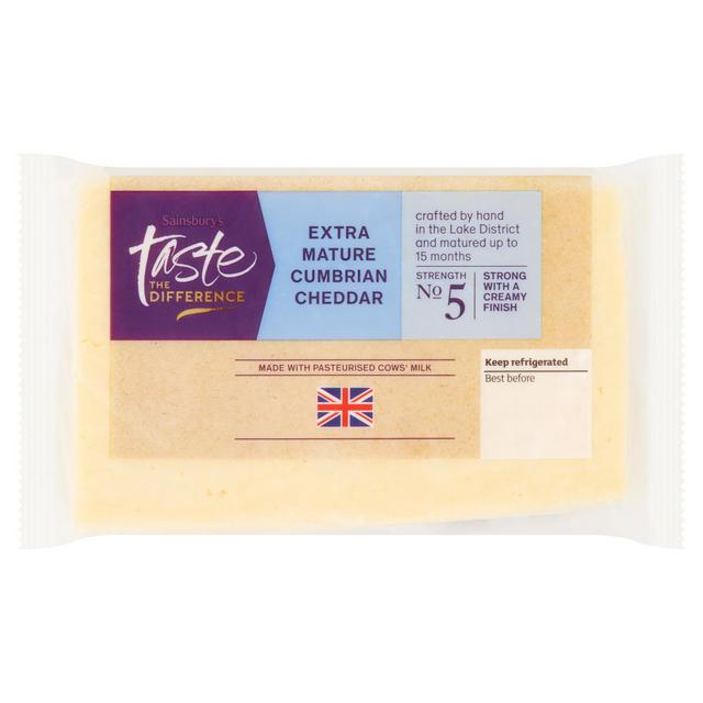 Sainsbury's Extra Mature Cumbrian Cheddar, Taste the Difference 350g