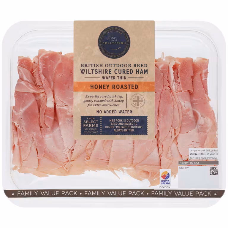 M&S British Outdoor Bred Wiltshire Cured Honey Roast Ham