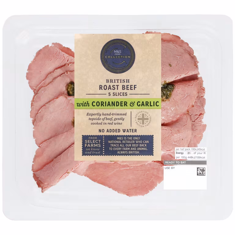 M&S British Roast Beef with Coriander and Garlic
