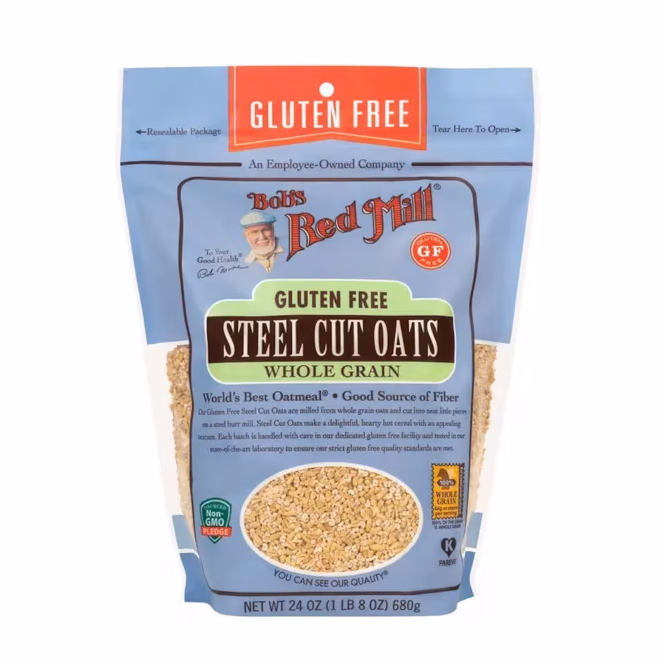 Bob's Red Mill Gluten Free Steel Cut Oats 680g | Brown