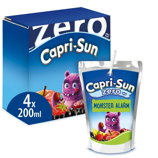 Capri-Sun Zero Monster Alarm Kids Juice Drink 4 x 200ml