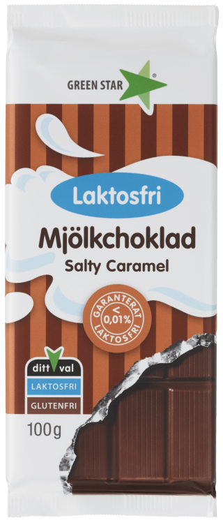 Melkesjokolade Salty Caramel 100g Green Star