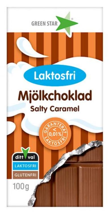 Melkesjokolade Salty Caramel 100g Green Star