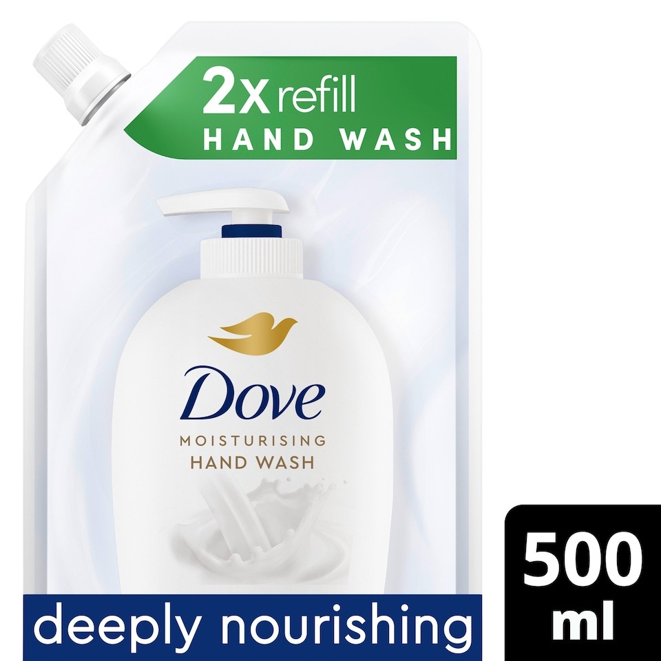 Dove Fine Silk Caring Liquid Soap Handwash Refill 500ml