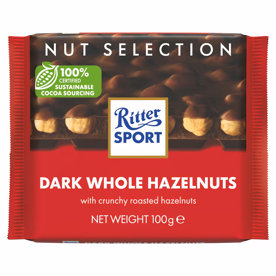 Ritter Sport Dark Whole Hazlenuts 100G