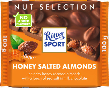Ritter Sport Honey Salted Almonds 100g
